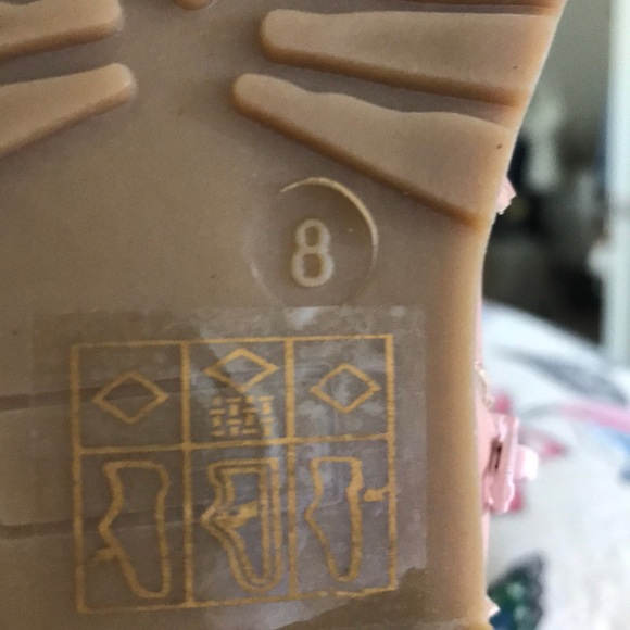 NEW Ameta Pink Bambi Floral Detail Boot - Picture 8 of 10